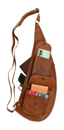 Borsa pelle fatta mano - in,
