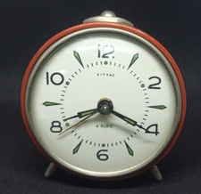 VITYAZ orologio da tavolo meccanico vintage a corde SVEGLIA FUNZIONANTE RUSSIA