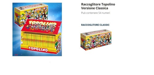 Topolino raccoglitore abbonati - topolino,