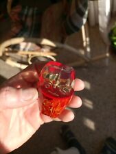 POMELLO IMPUGNATURA LEVA CAMBIO AUTO EPOCA VINTAGE RESINA AMBRA MACCHINA PLASTIC