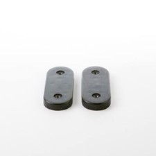 Ricambi per sedie a sdraio Eames - 2 x supporti ammortizzatori in gomma nera