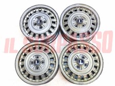 CERCHI RUOTA IN LEGA CROMODORA + STEMMI LANCIA BETA COUPE - HPE - SPIDER 5.5X14