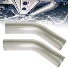 2 Pezzi Tubo di Scarico 3" OD