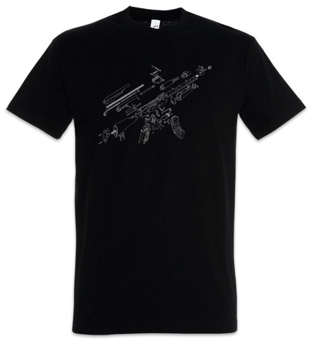 Shirt uomo ak47 - t-shirt, blueprint