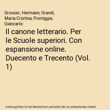 Il canone letterario. Per le