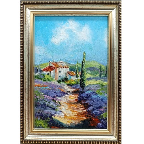 Dipinto olio originale lavanda