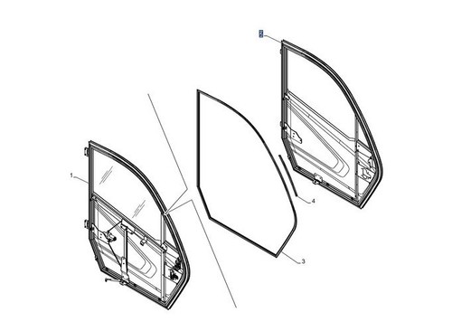 Porta motore cnh 51681377 - porta,