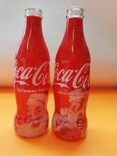 COCA COLA LA MAGIA DEL NATALE 2 BOTTIGLIE BOTTIGLIETTA DA COLLEZIONE 2021 VETRO 