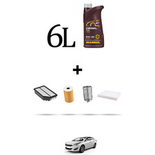 HOFFCAR Kit tagliando 4 FILTRI