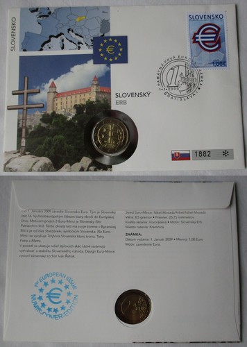 Lettera numismatica slovacchia - lettera,
