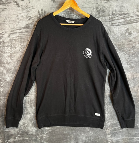 Felpa diesel nera uomo - diesel,