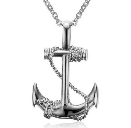 Collana ancora argento - collana,