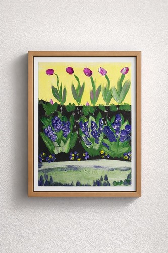 Quadro giardino tulipano