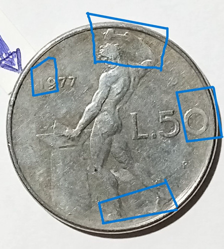 Moneta lire 1977 con - moneta,