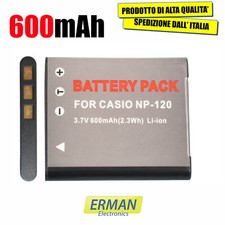 BATTERIA CASIO NP-120 600mAh