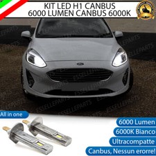 ABBAGLIANTE LED FORD FIESTA MK7 VIGNALE H1 6000 LUMEN ACCENSIONE RAPIDA 6000K