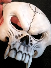 Maschera Halloween White Skull Rubber Horror New. 31 October, Carnival Mask.