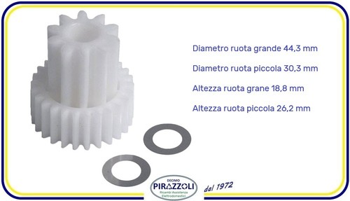 Doppia ruota dentata - doppia,