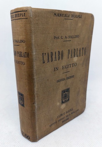 Nallino arabo parlato in - nallino.,