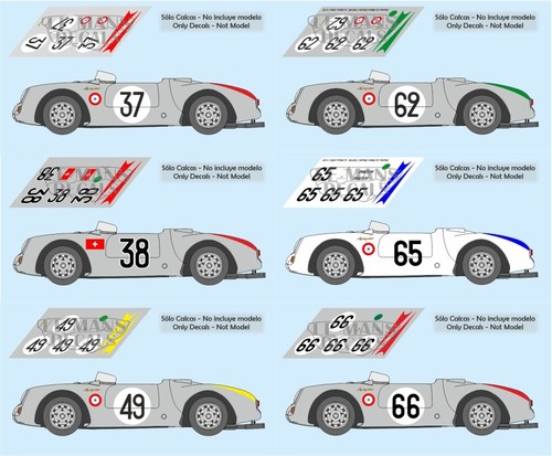 Decals porsche 550 - porsche, le