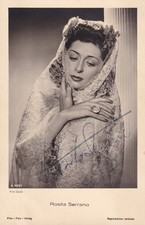 Rosita Serrano autografo