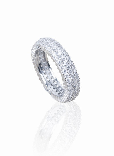 Veretta linee con zirconi - a,