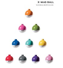Palline Pantone vetro soffiato Design Seletti. Glass Christmas ball