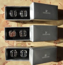 SWAROVSKI - 3 Coppie di Dadi -