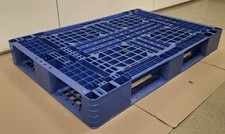 2 x Pallet Bancale in plastica 1200x800x145 mm Blu impermeabile - 2 PZ