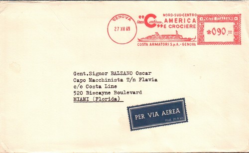 1969 genova busta - genova, "