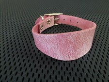 CUCCIOLO LEVRIERO/WHIPPET ITALIANO IN PELLE ADATTO A COLLO PICCOLO 9" (23CM) - 11" (28CM)>