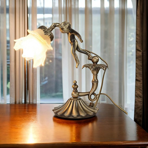 Lampada tavolo floreale in - lampada,