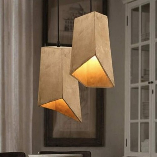 Lampadario cemento sospensione