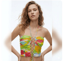 Crop top Zara multi corsetto