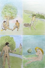 Francesco Messina BUCOLICHE 4 litografie NO FACCINCANI GUTTUSO CASCELLA GONZAGA