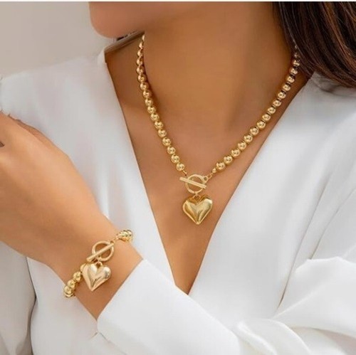 Collana perle placcate oro - collana,