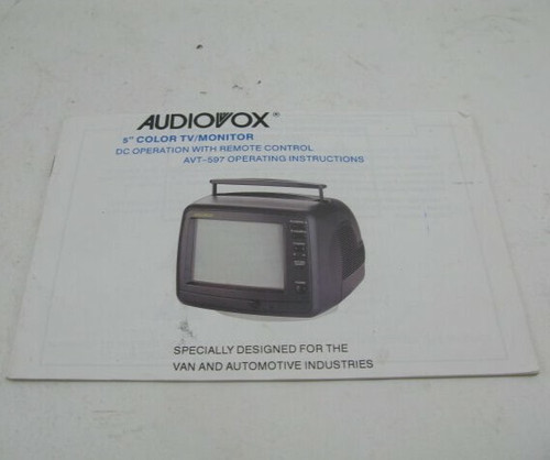 Audiovox color monitor - color, tv/monitor