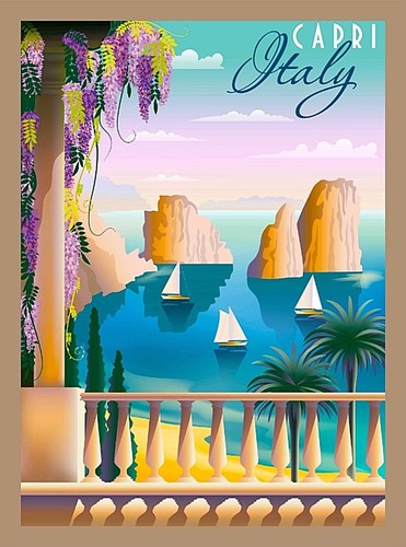 Poster pubblicità capri - poster,