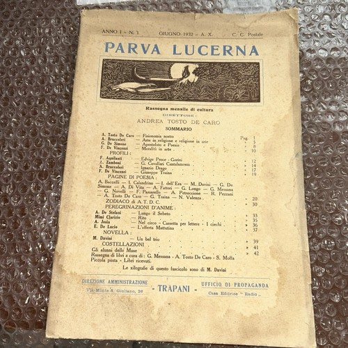 Primo numero della rivista - numero,