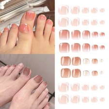 24 Pezzi Di Unghie Finte Nude