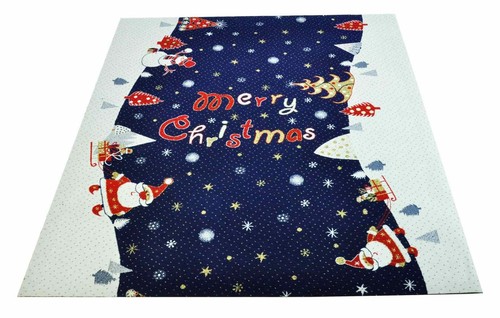 Tappeto blu babbo natale - tappeto,