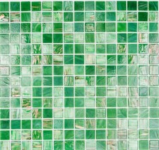 Mosaico Vetro Goldensilk Verde
