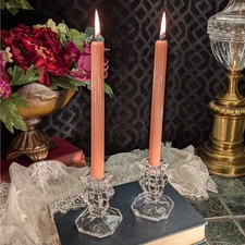 Coppia di portacandele conici