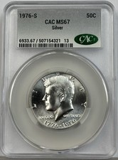 1976-S Kennedy mezzo dollaro