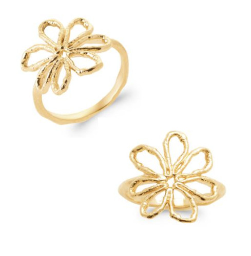Anello fiore ajouré oro - in,