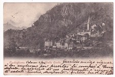 P01763 - CARTOLINA CASTIGLIONE - VALLE OSSOLA PANORAMA CON CAMPANILE - p/vg