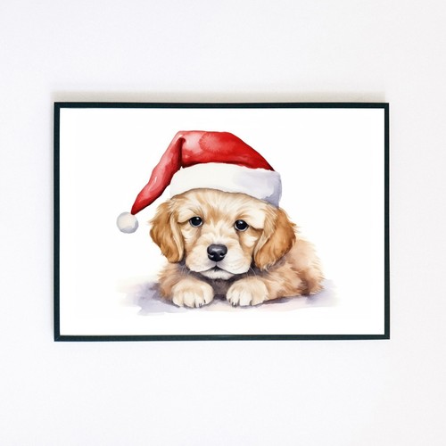 Quadro acquerello babbo natale - quadro,