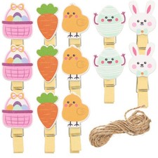  40 Pcs Mollettine Di Pasqua Decorazioni Mini Clip Per Pulcini Pasquali