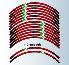 Adesivi Cerchi Moto 17'' Nero