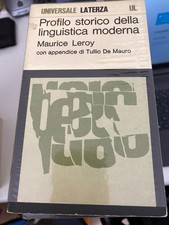 PROFILO STORICO DELLA LINGUISTICA MODERNA - LATERZA 1973